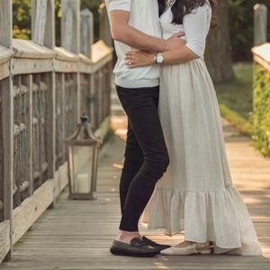 Lisa Marie Fernandez Nicole ruffled hem skirt